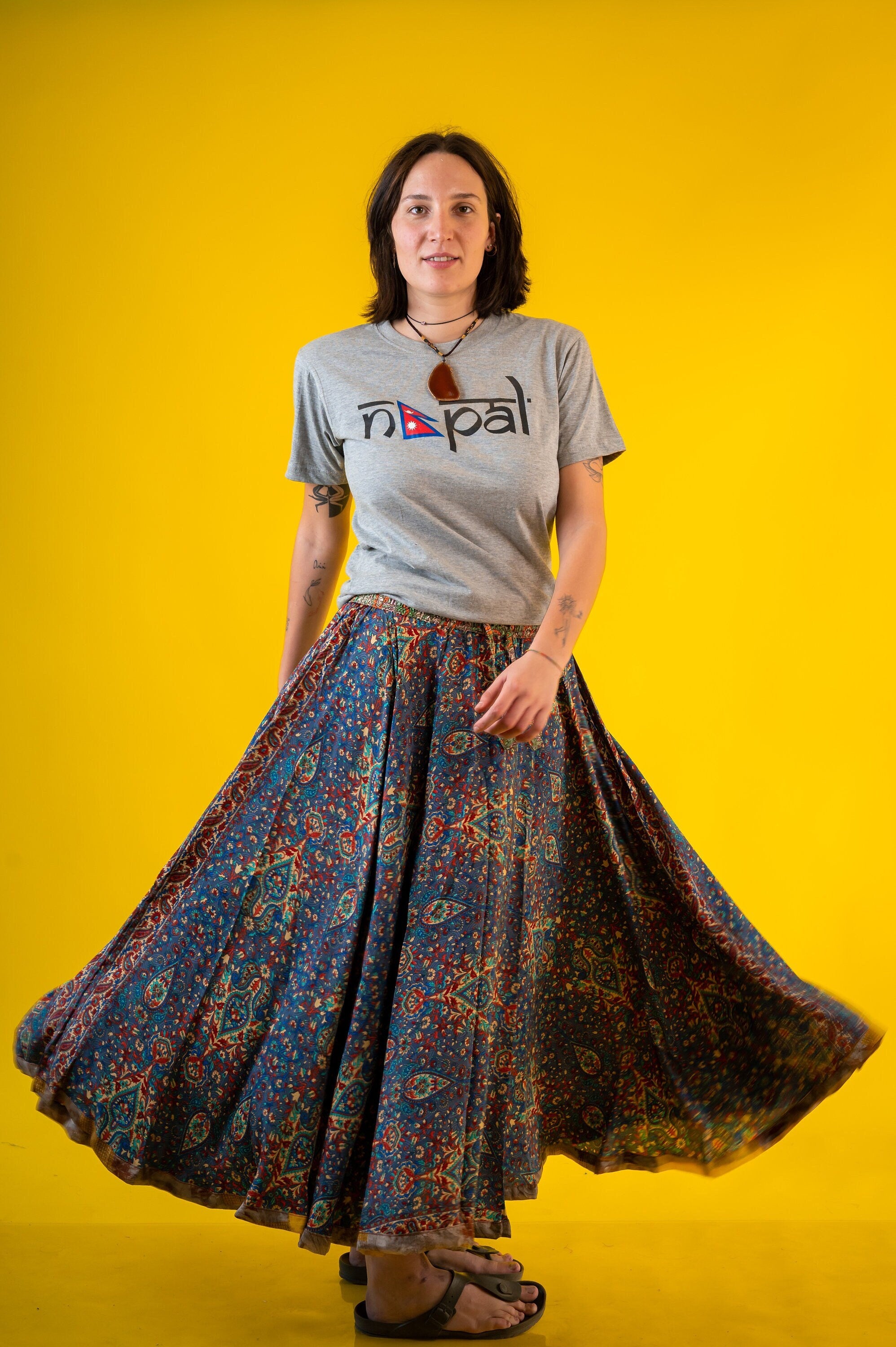 Long skirt in nepal best sale